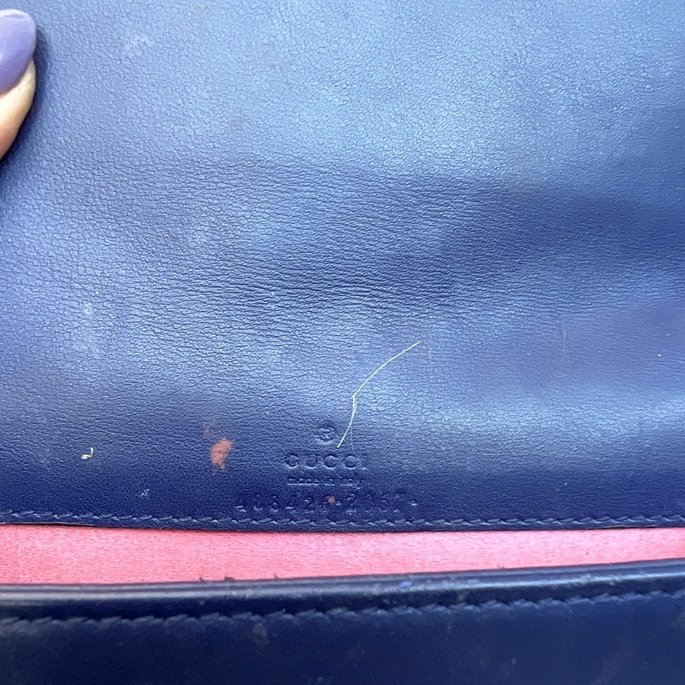 GG Marmont Chain Flap Bag Matelasse Velvet Mini - Picture 6 of 6